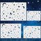 4 Pack Star Stencil 4 Sizes Star Shaped Painting Template Reusable Plastic Twinkle Starburst Painting Stencils for Wall Wood Canvas Fabric, Use for Flag Day Home Decor DIY Crafts(Stars and Moon)